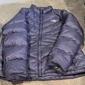 Womens north Face puffer down coat.